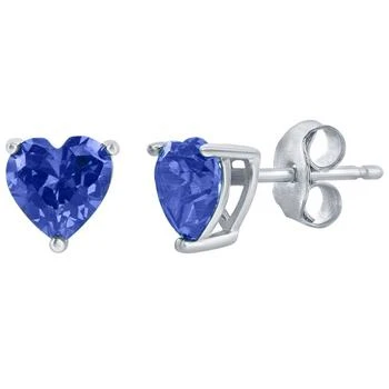 Classic | Classic Women's Earrings - SS Sapphire "September" Heart Perciosa Crystal | D-8425,商家My Gift Stop,价格¥119