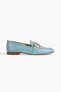 Sam Edelman | Leonie buckle-embellished faux patent-leather loafers,商家THE OUTNET US,价格¥260