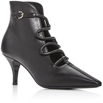 Salvatore Ferragamo Womens Ciconia Leather Pull On Ankle Boots product img