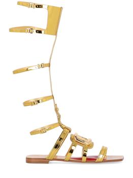 Roger Vivier | 10mm Gladiator Metallic Leather Sandals商品图片,4.9折×额外7.5折, 额外七五折