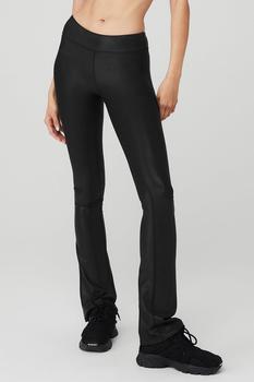 Alo | Super Shine Low-Rise Bootcut Legging - Black商品图片,独家减免邮费