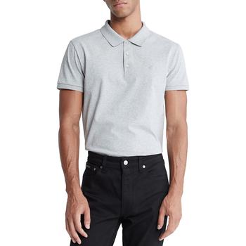 Calvin Klein | Men's Slim-Fit Monogram Logo Polo Shirt商品图片,额外7折, 额外七折
