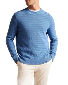 推荐Stand Textured Crewneck Sweater商品