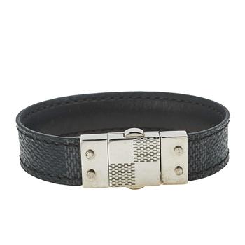 lv手链多少钱, [二手商品] Louis Vuitton | Louis Vuitton Check It Damier Graphite Leather Bracelet商品图片 5.5折, 满$800减$80, 满减