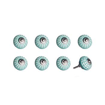商品Handpainted Ceramic Knob Set of 8图片
