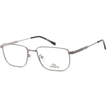 推荐Lacoste Men's Eyeglasses - Clear Lens Matte Grey Rectangular Shape Frame | L2277 022商品