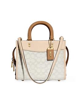 coach托特包斜挎包, Coach | Rogue 25 Monogram Jacquard & Leather Tote商品图片 