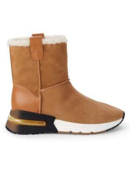 推荐Kyoto Suede & Leather, Faux Fur-Lined Boots商品