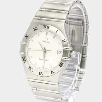 [二手商品] Omega | Omega Silver Stainless Steel Constellation 1512.30 Quartz Men's Wristwatch 33 mm商品图片,2.5折
