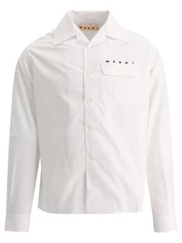 推荐Marni Logo Printed Buttoned Shirt商品