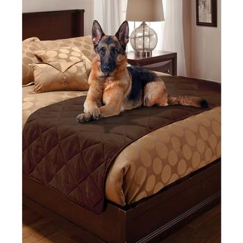 商品Pet Pals Quilted Faux Suede Full/Queen Bed Protector图片