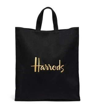 Harrods | Large Recycled Cotton Harrods Shopper Bag 