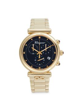 菲拉格慕手表, Salvatore Ferragamo | 40MM Stainless Steel Chronograph Watch商品图片 5折×额外9折, 额外九折