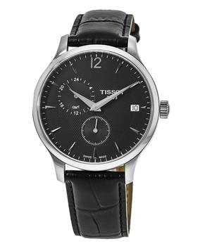 watchmaxx, Tissot | Tissot Tradition GMT Black Dial  Leather Strap Men's Watch T063.639.16.057.00商品图片 4.4折