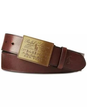 Ralph Lauren | Men's Heritage Plaque-Buckle Belt,商家Macy's,价格¥772