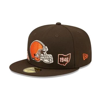 New Era | Men's Brown Cleveland Browns Identity 59FIFTY Fitted Hat,商家Macy's,价格¥372
