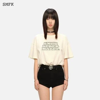 推荐SMFK WOMEN OVERSIZED MODEL VINTAGE TEE商品