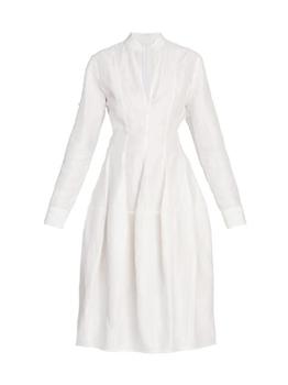 Bottega Veneta | Flared Long-Sleeve Midi-Dress商品图片,