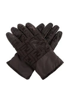 Fendi | Fendi FF Jacquard Ski Gloves,商家Cettire,价格¥4950