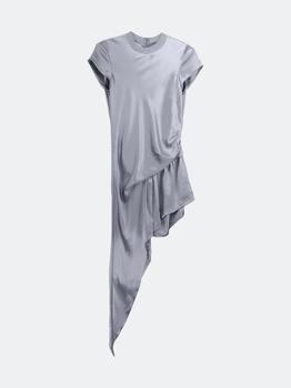 亚历山大王 连衣裙, Alexander Wang | Alexander Wang Women's Gunmetal Asymmetric Cap Sleeve Dress Gunmetal (Grey)商品图片 