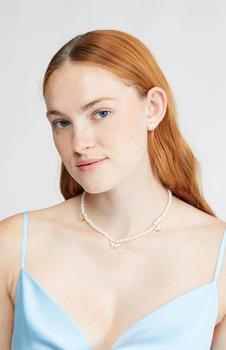 商品LA Hearts | Pearl Butterfly Earrings & Necklace Bundle,商家PacSun,价格¥66图片