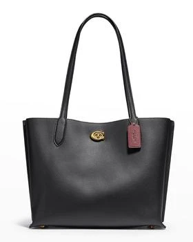 推荐Willow Pebbled Leather East-West Tote Bag商品