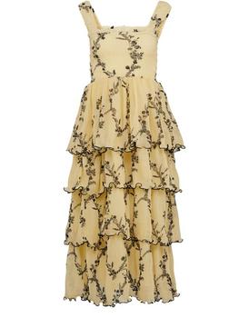 ganni floral pleated shirtdress, Ganni | 百褶乔其纱商品图片 满$200享8.5折, 满折