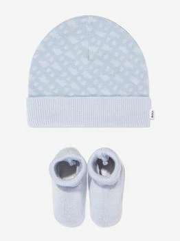 Hugo Boss | Baby Boys Hat & Slipper Socks Gift Set in Blue,商家Childsplay Clothing,价格¥387