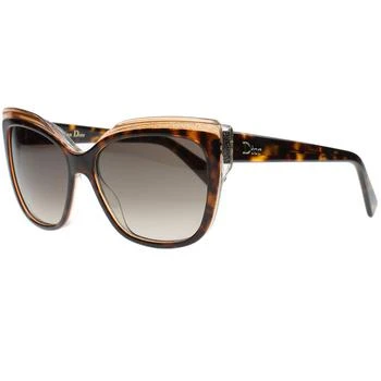 推荐Dior Women's Sunglasses - Glisten 2 Gradient Lens Havana/Brown Frame | GLISTEN2-0E59商品