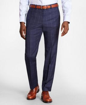 product BrooksGate™ Regent-Fit Windowpane Wool Twill Suit Pants image