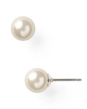 商品Imitation-Pearl Stud Earrings, 10mm图片