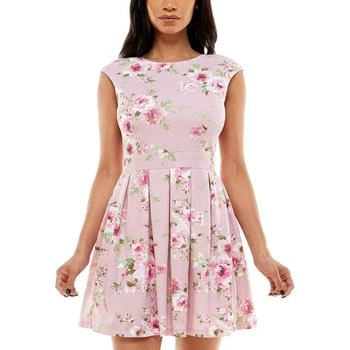 推荐Emerald Sundae Womens Juniors Floral Print Short Mini Dress商品