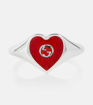 商品Gucci | Gucci Heart sterling silver ring,商家MyTheresa,价格¥2678图片