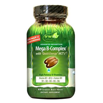 Irwin Naturals, Irwin Naturals | Mega B-Complex with Quick Energy, Softgels商品图片 独家减免邮费