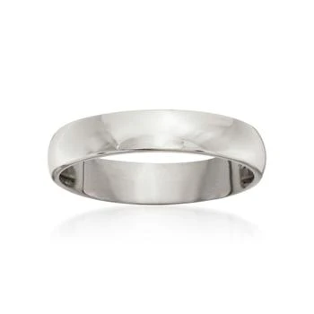 Ross-Simons Men's 4mm 14kt White Gold Wedding Ring
