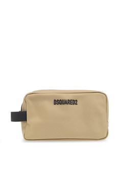 商品Dsquared2 Logo Lettering Zipped Wash Bag图片