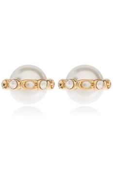 Coach | Coach Pearl Embellished Stud Earrings,商家Cettire,价格¥317