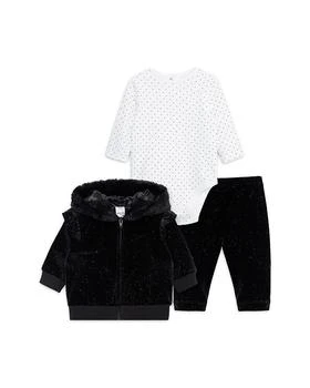 Little Me | Girls' Sparkle Bodysuit, Jacket & Pants - Baby 满$100减$25, 满减