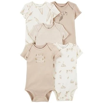 Carter's | Baby Boys or Baby Girls Short Sleeve Bodysuits, Pack of 5,商家Macy's,价格¥139