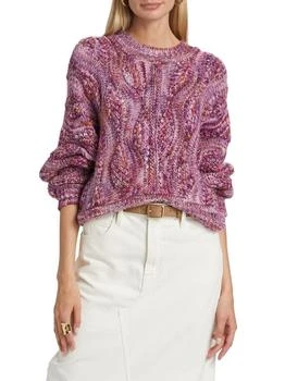 ba&sh | Stimpo Cable-Knit Wool-Blend Sweater,商家Saks OFF 5TH,价格¥1136