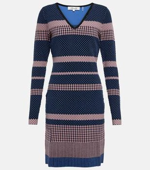 推荐Long-sleeved knit minidress商品