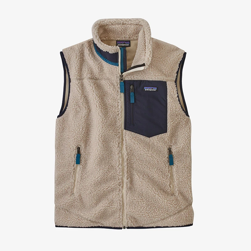 Patagonia | patagonia巴塔哥尼亚 Classic Retro-X 撞色口袋夏尔巴绒立领马甲 男款,商家C-L'Amour,价格¥1076