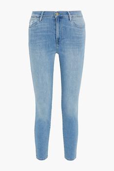 推荐Le High Skinny distressed high-rise skinny jeans商品