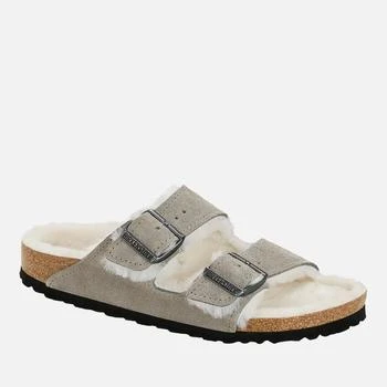 推荐Birkenstock Women's Arizona Slim Fit Shearling Double Strap Sandals商品