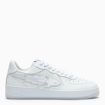 推荐White leather low-top sneakers商品