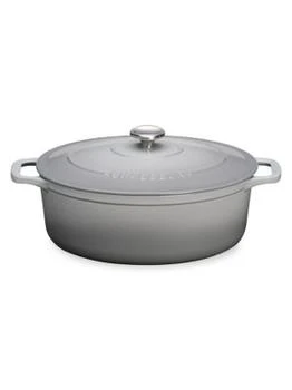 French Home | Chasseur 5.3-Quart Oval French Enameled Cast Iron Dutch Oven,商家Saks OFF 5TH,价格¥1677