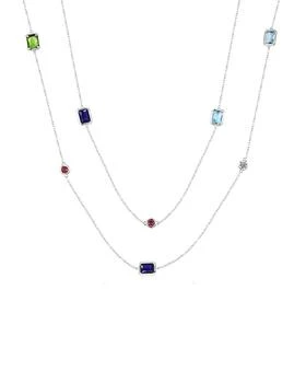 Liv Oliver | Liv Oliver 18K Plated CZ Long Necklace,商家Premium Outlets,价格¥665