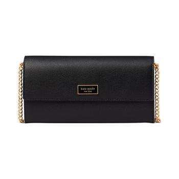 kate spade连衣裙, Kate Spade | Katy Textured Leather Flap Continental Crossbody Wallet商品图片 