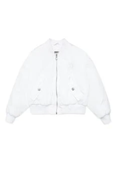 推荐MM6 Maison Margiela Mm6j42u Jacket Maison Margiela White Bomber Jacket With Logo 6 Fluid Effect商品