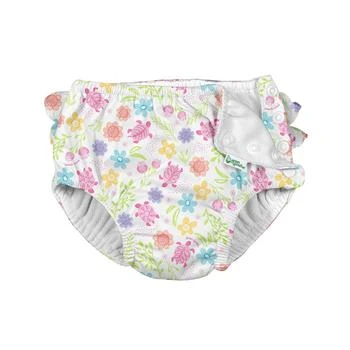 Baby Girls Ruffle Snap Absorbent Swim Diaper